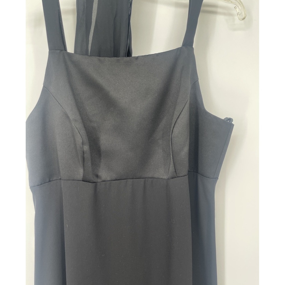 Night Way Collections Velvet Black Evening Gown Dress Formal Prom Sz12